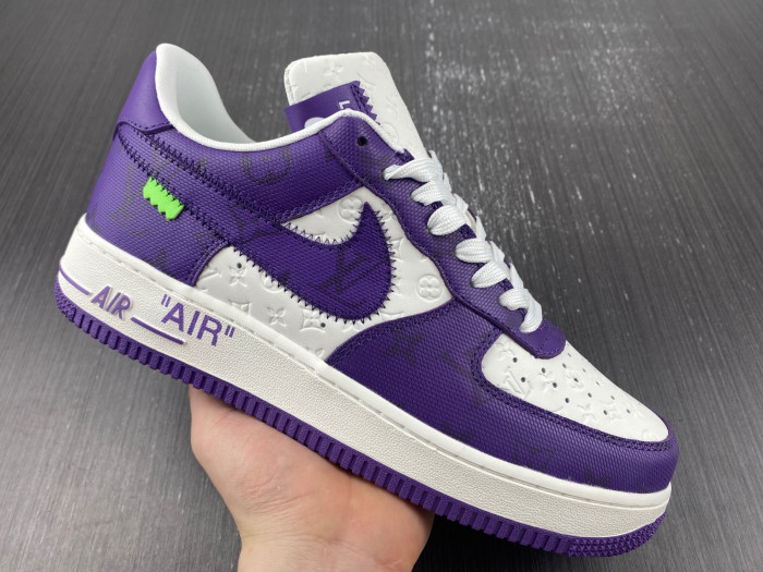 l**isV*t*n x nike air force lv purple 20230213