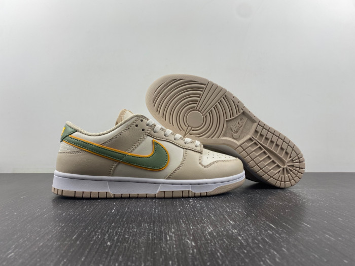 nike dunk low pale ivory oil green fq6869-131