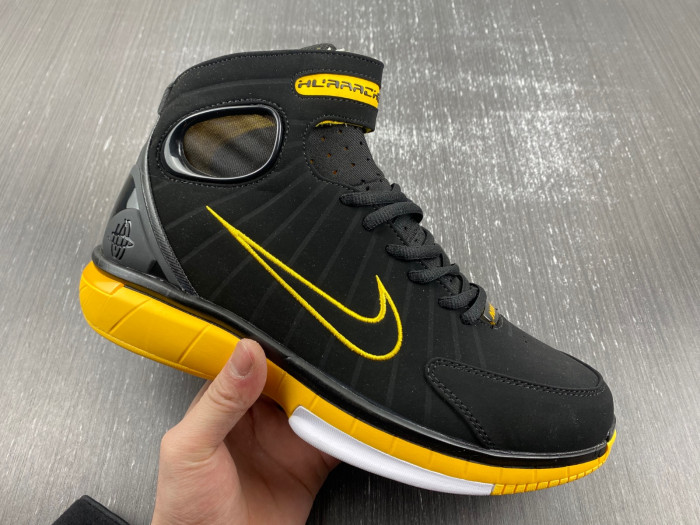 nike air zoom huarache 2k4 black varsity maize 308475-003