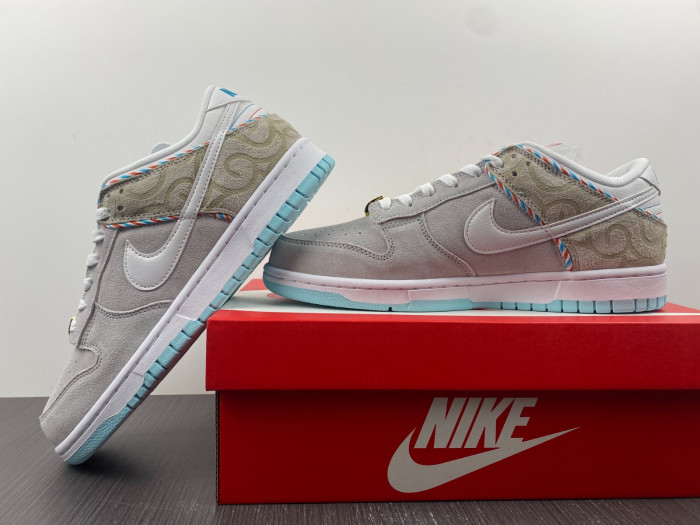 nike sb dunk low “barber shop” dh7614-500