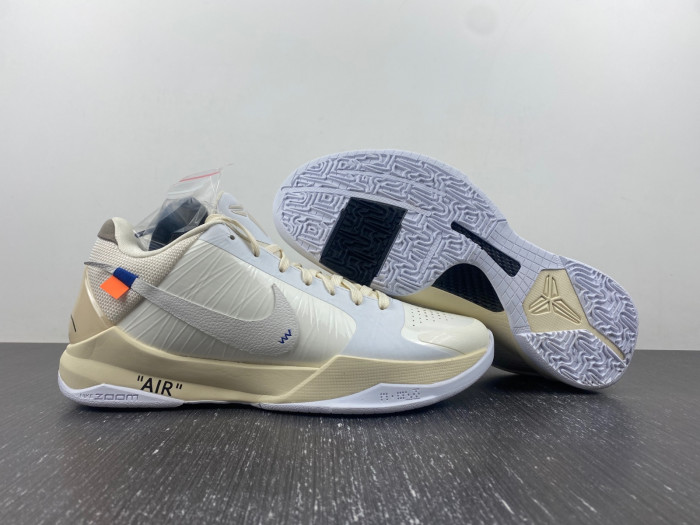 nike kobe 5 protro undefeated rice whiten kb5-0615