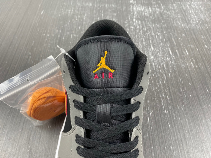 air jordan 1 low highlighted with vivid orange fn7308-008