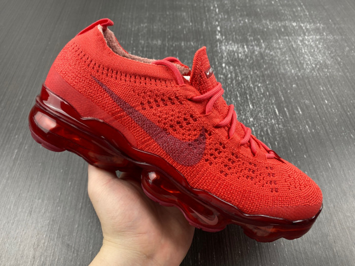 nike air vapormax 2023 flyknit triple red dv1678-600