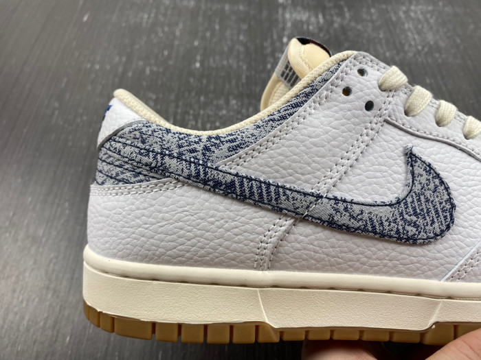 nike dunk low new americana washed denim fn6881-100