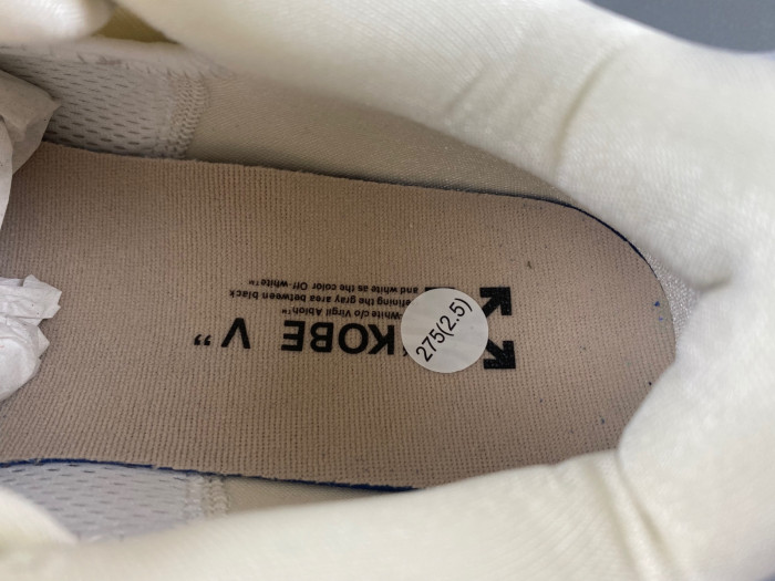 nike kobe 5 off-white