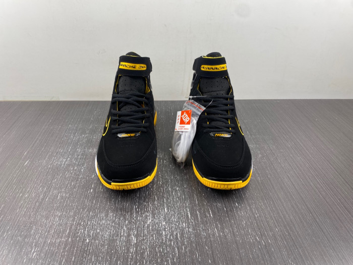 nike air zoom huarache 2k4 black varsity maize 308475-003