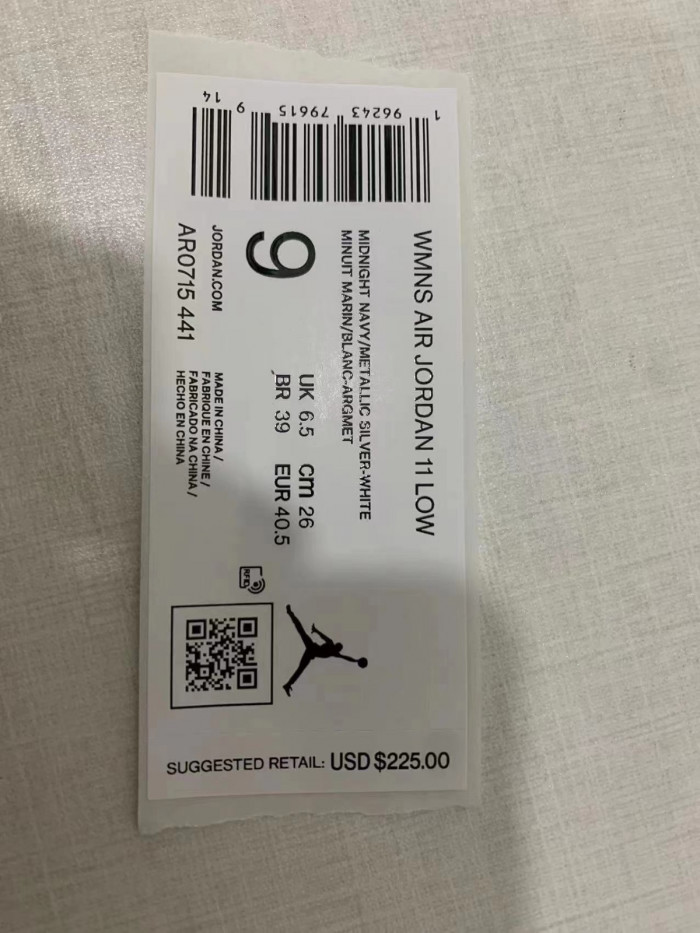 air jordan 11 velvet “midnight navy” ar0715-441