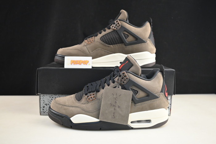 travis scott x air jordan 4 retro brown aj4-0610
