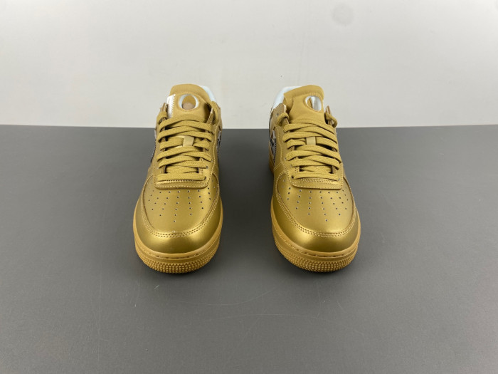 nike off-w x air force 1 low gold ao4297-800