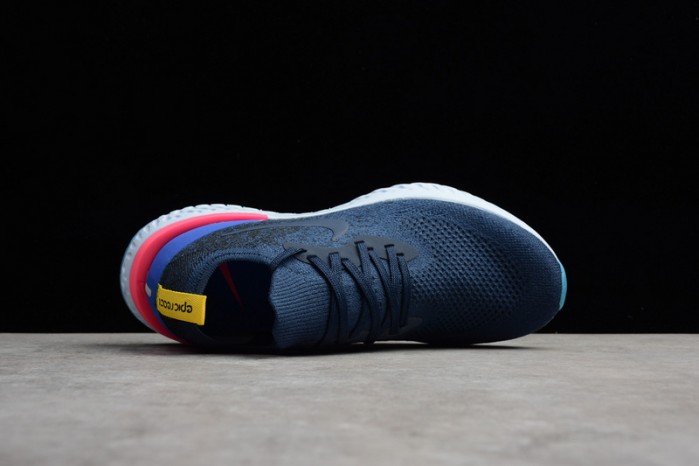 nike epic react flyknit blue aq0067-400