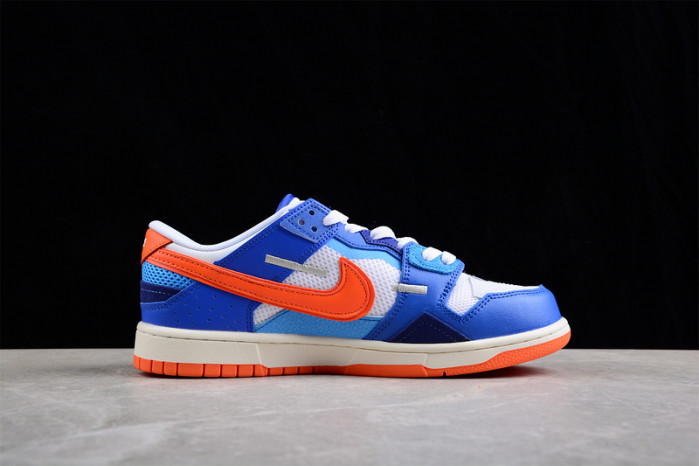 nike dunk low scrap knicks dm0128-100