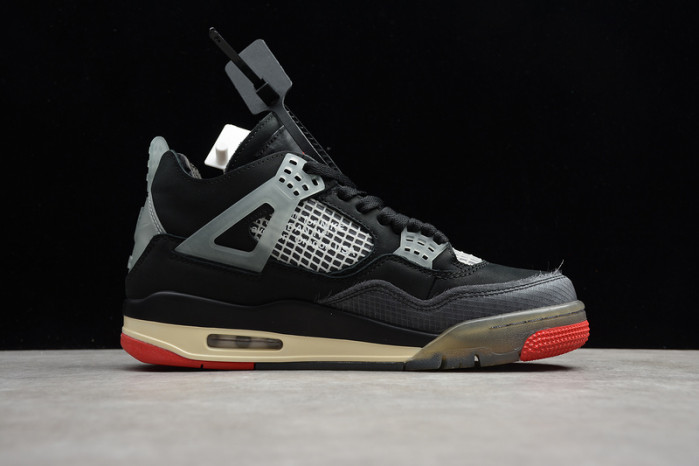 off-w x air jordan 4 “bred” cv9388-001