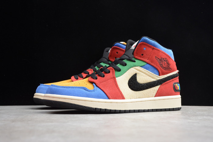 air jordan 1 mid blue the great cu2805-100