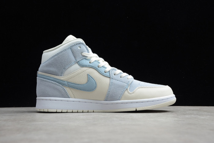 airjordan 1 mid mixed textures blue da4666-100