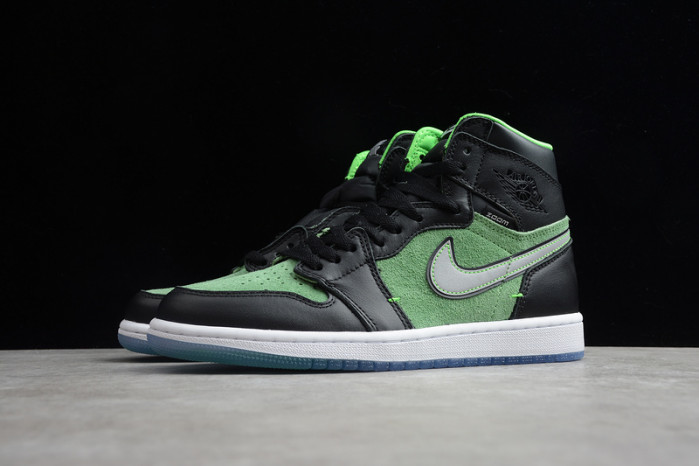 air jordan 1 high zoom “rage green” ck6637- 002