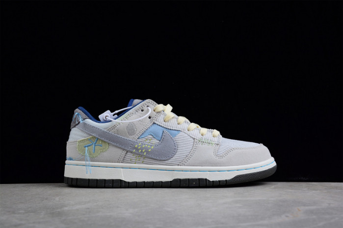 nike dunk low "bright side" (grey) dq5076-001