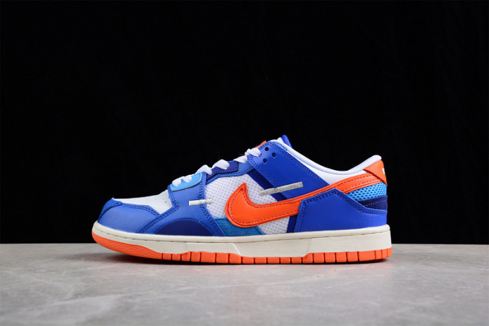 nike dunk low scrap knicks dm0128-100