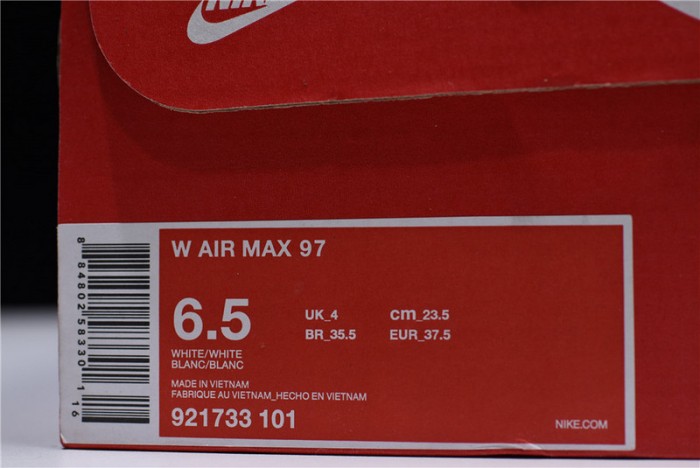 nike womens air max 97 white-orange flower 921733-101