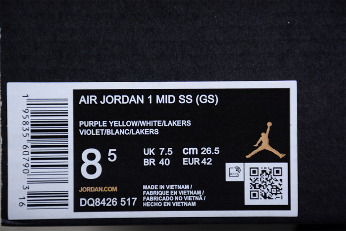 air jordan 1 mid “lakers” dq8426-517