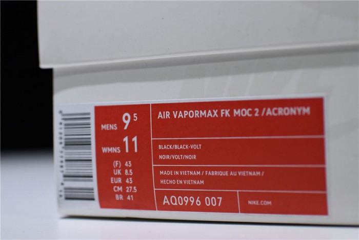 acronym nike mens air vapormax moc 2 black volt aq0996-007