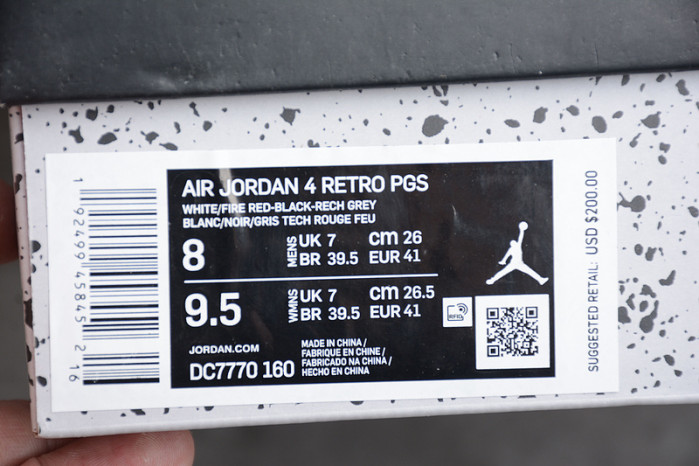 air jordan 4 og fire red dc7770-160