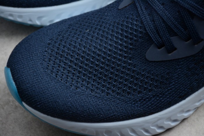nike epic react flyknit blue aq0067-400