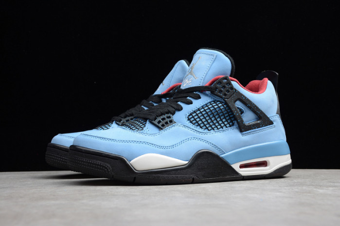 travis scott x air jordan 4 “houston oilers” university blue 308497-406