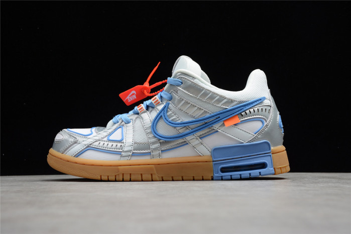 off-w x nike air rubber dunk “university blue” cu6015-100