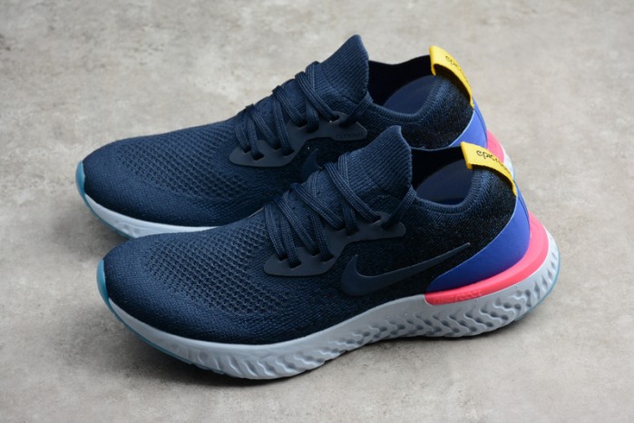 nike epic react flyknit blue aq0067-400
