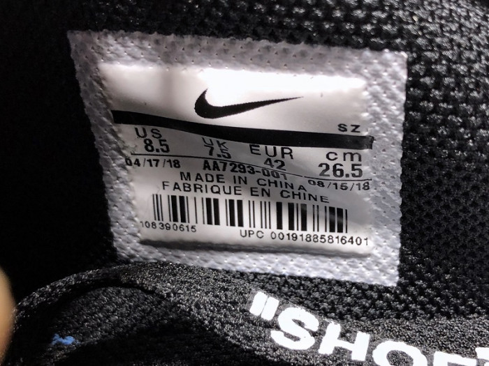 ow nike air max 90 black aa7293-001