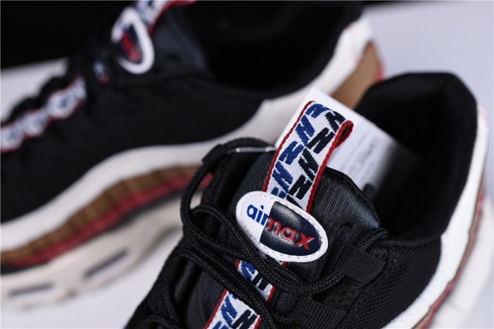 nike air max 95 “pull tab” pack black/ sail-ale brown-gym red aj4077-002