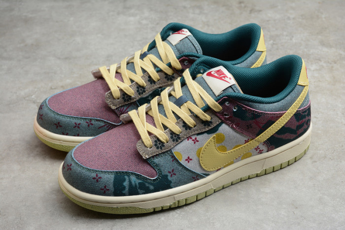 nike dunk low lemon wash multi-color cz9747-900