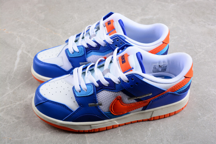 nike dunk low scrap knicks dm0128-100