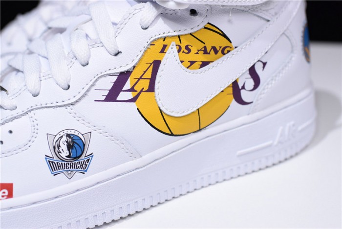 S*p*e x nike air force 1 mid nba teams white aq8017-100