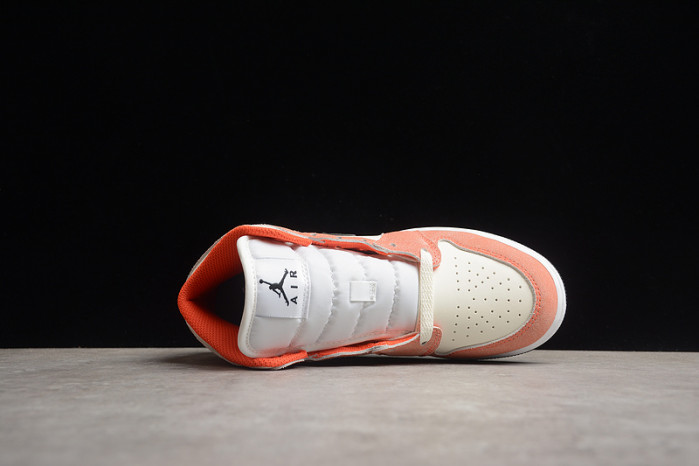 jordan 1 mid se orange suede dv1336-800