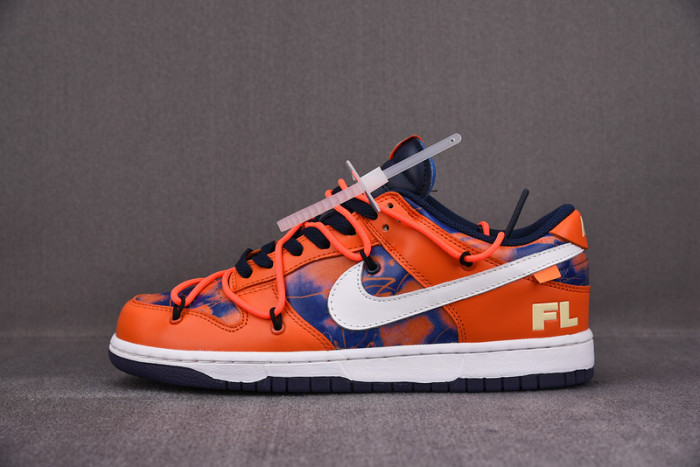 off-w x nike dunk low orange purple ct0856-801