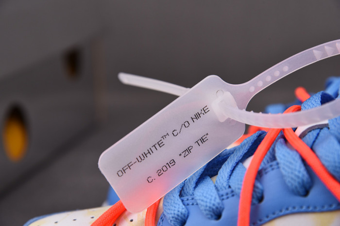 off-w x nike dunk low white blue ct0856-403