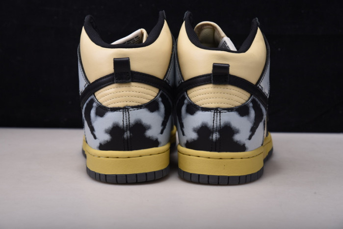 nike dunk high 1985 black acid wash