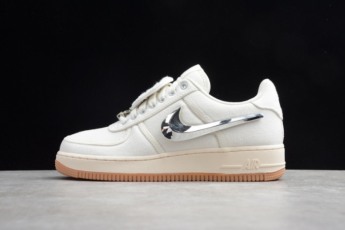 travis scott nike air force 1 low sail aq4211-101
