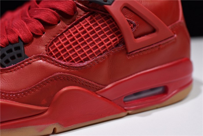 air jordan 4 fire red gum singles day av3914-600