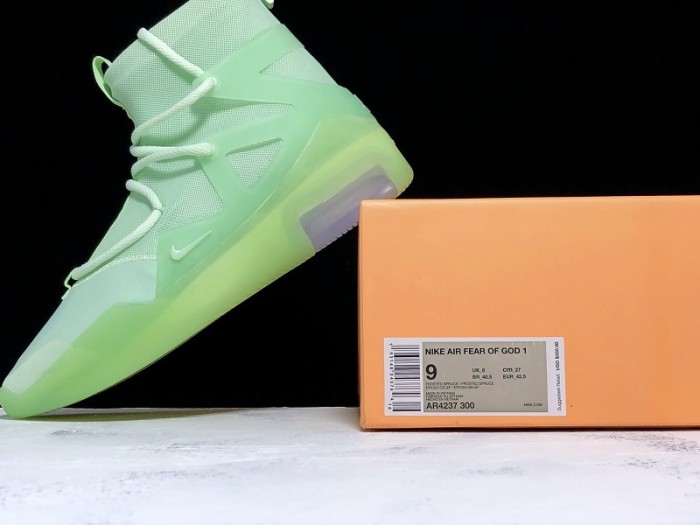 nike air fear of god 1 frosted spruce green ar4237-300