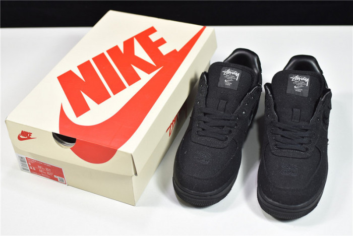 nike air force 1 low stussy black cz9084-001