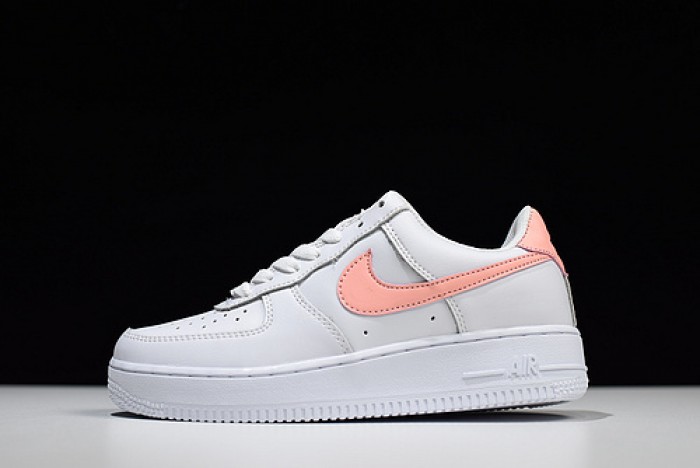 nike womens air force 1 low white pink ah0287-102