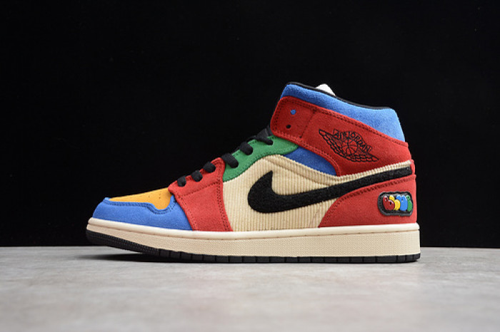 air jordan 1 mid blue the great cu2805-100