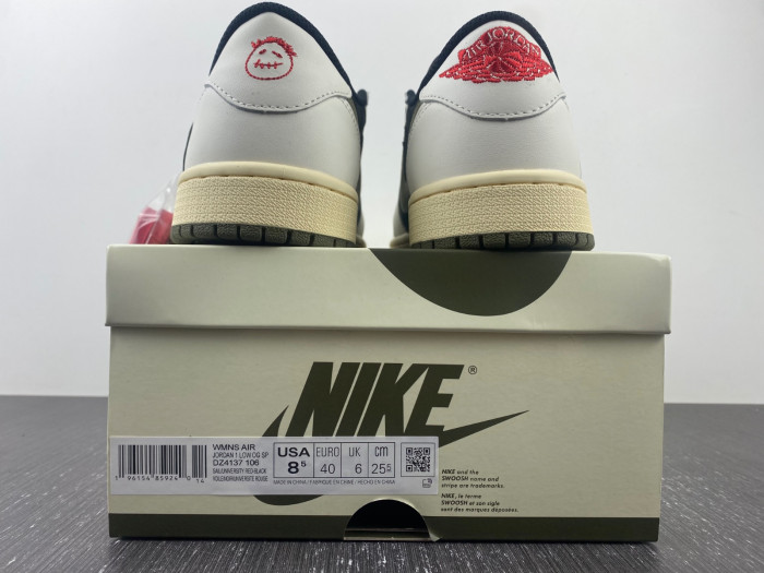 travis scott x air jordan 1 low og “olive” dz4137-106