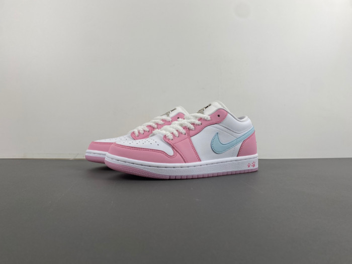 air jordan 1 low se paw print pink foam hm3706-141