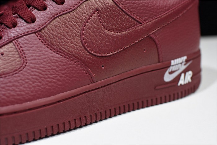 nike air force 1 low 07 lthr sail team red aj7280-600