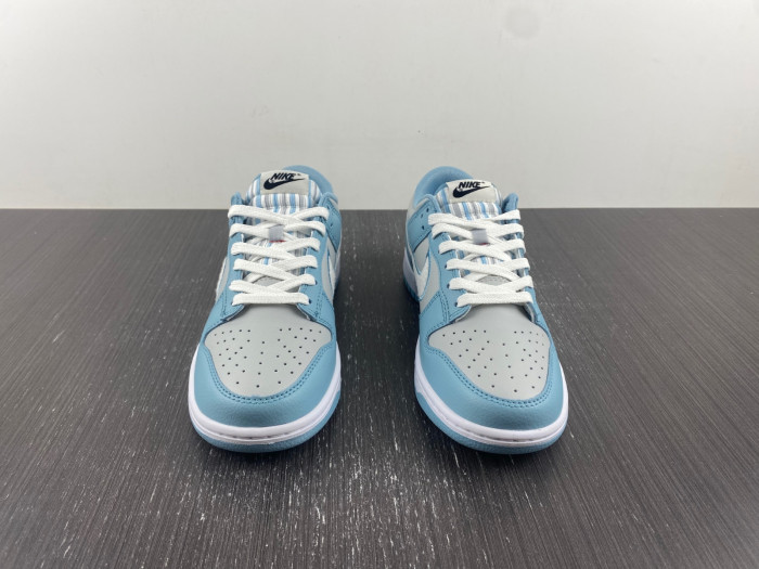 Nike Dunk Low Retro Fleece Swoosh Worn Blue FB1871-011