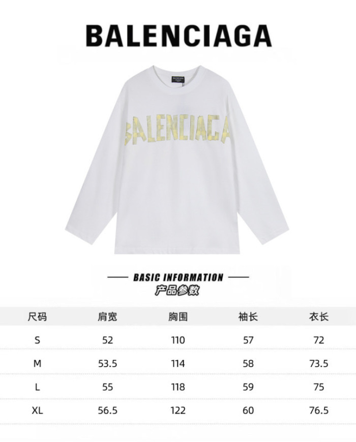 Balenciag* LONG SLEEVES Bh036