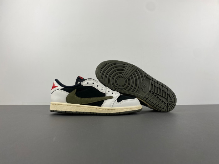 TRAVIS SCOTT X AIR JORDAN 1 LOW Olive KIDS DZ5909 106